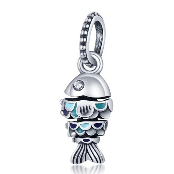 Jewelry - 925 Sterling Silver Fish Charm